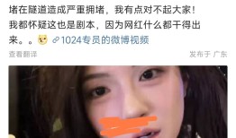 31万粉丝女网红隧道堵车笑称出门没充电妆容精致被吐槽摆拍